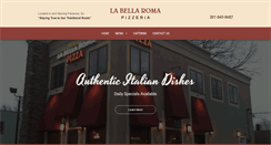 Desktop Screenshot of labellaromapizzeria.com